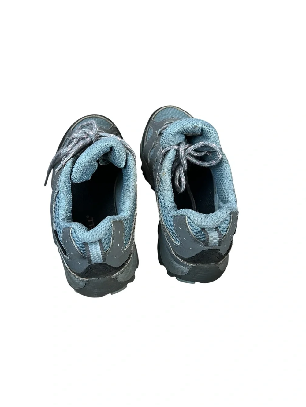 Merrell Kid’s Gray and Light Blue Low Profile Hiking Shoes